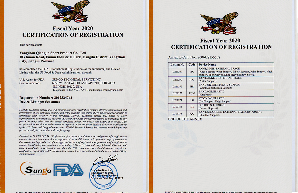 FDA Certification